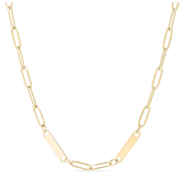 Paperclip 2 Bar Necklace