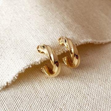 Twisted Half-Hoop - Italian Style