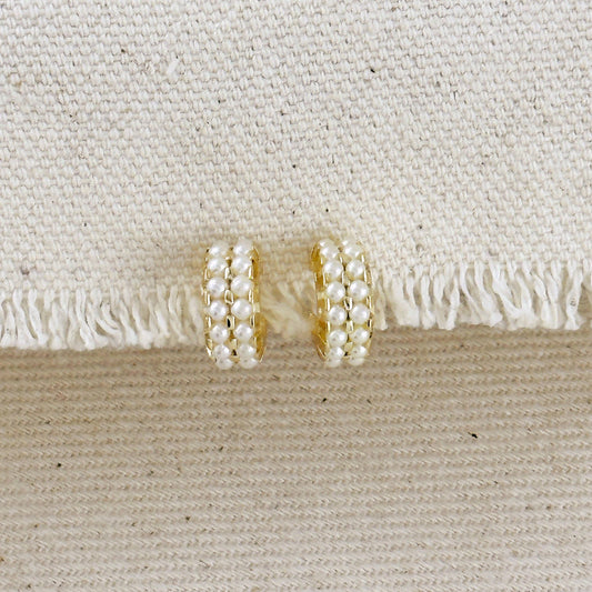 Double Pearl C-Hoop