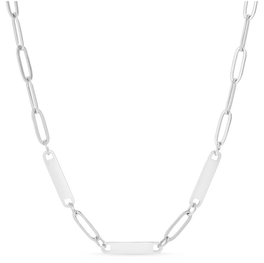 Paperclip 3 Bar Necklace