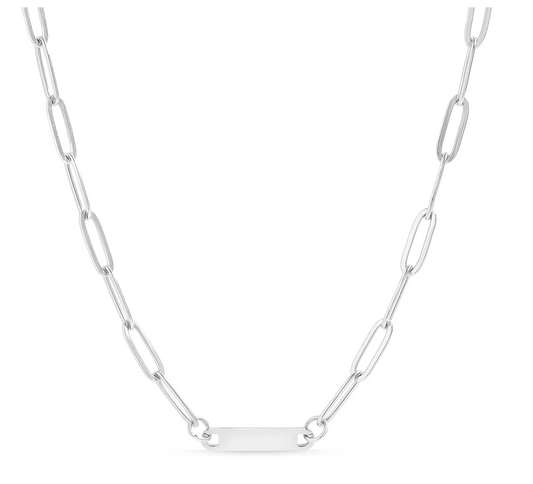 Paperclip Bar Necklace