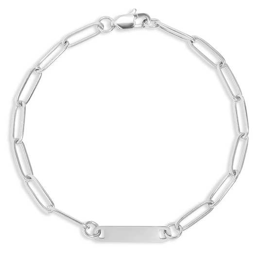 Paperclip Bar Bracelet