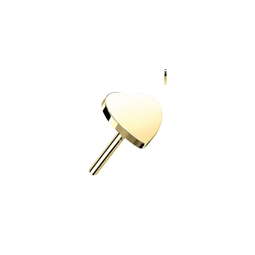 Princess P - 14K Gold Stud