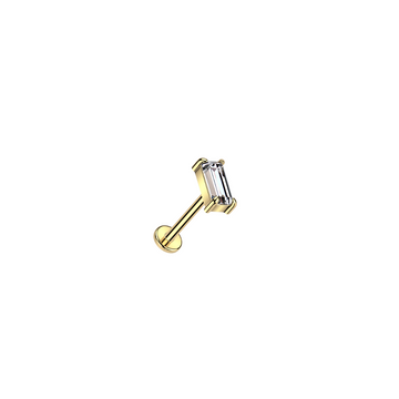Queen K - 14K Gold Stud