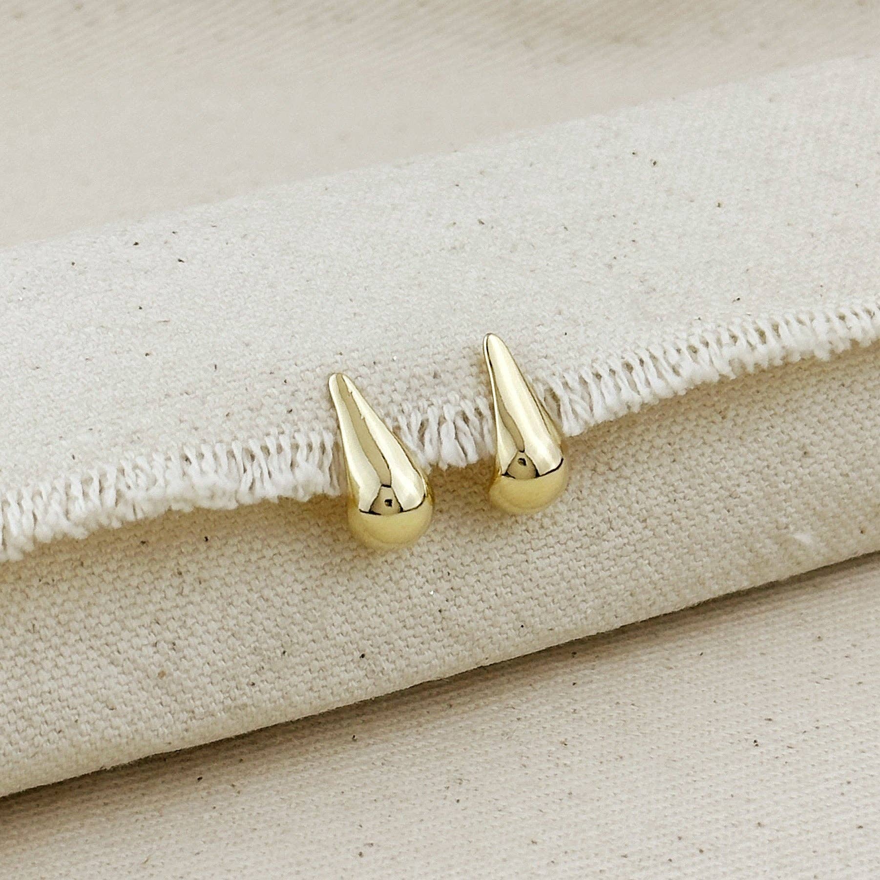 Teardrop Stud Earrings