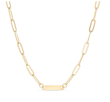 Paperclip Bar Necklace